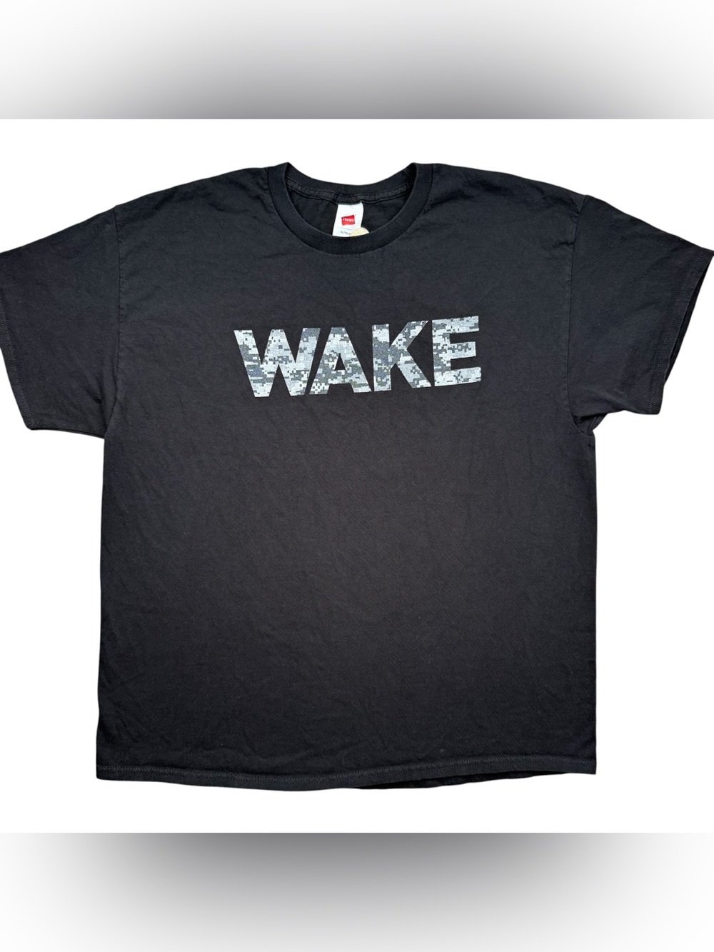 Wake Forest Camoflauge Logo Digi Camo Demon Deacons WAKE Men’s Black t-shirt XL